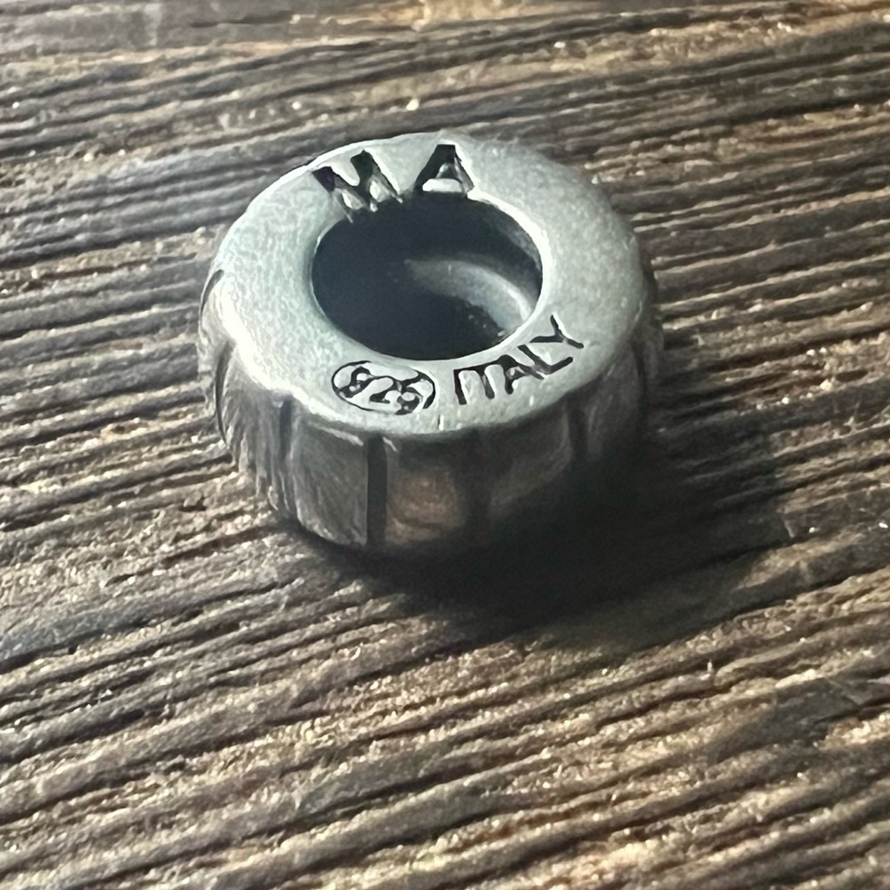Murano Bracelet Charm Round Spacer 925 B26